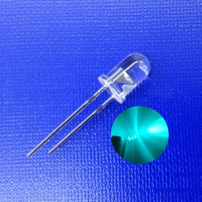 500 nm Couleur bleuâtre verte 12900mcd - 13800mcd Diodes LED de 5 mm à haute intensité pour feux de circulation de sécurité