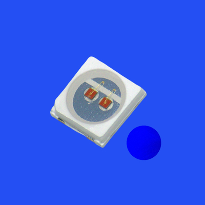 SMD3030 3,0 x 3,0 mm Couleur bleue 460-470nm 1-2LM 120 degrés Lentille transparente à l'eau PCT Bracket LED