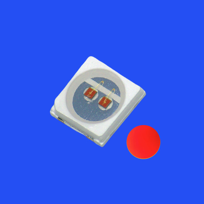 SMD3030 3.0x3.0mm Couleur rouge 620-625nm 3-5LM 120 degrés Lentille transparente à l'eau PCT Bracket LED Chip