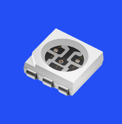 SMD5050 RGB LED Diode 5,0x5,0 mm PCT support 120 degrés 6 épingles Lentille claire puce LED de 0,6 W