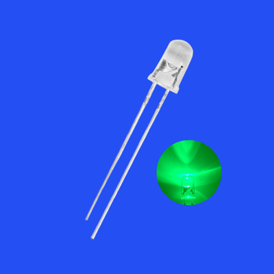 5 mm 1,5 Hz 12 V 1/6 Cycle de fonctionnement Couleur verte 515-525nm 5000-7000mcd Résistant à tête ronde LED clignotante intégrée