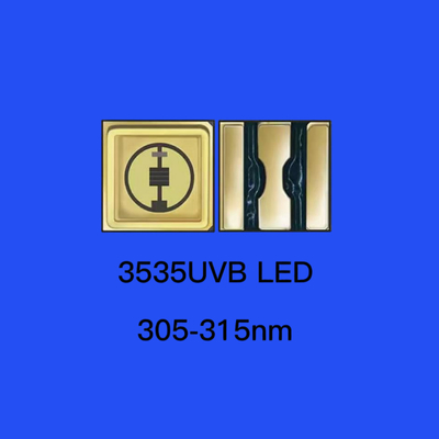 35*35mm 310nm UV LED Diode céramique scellant 120 degrés Lentille claire Diode à puce UVB