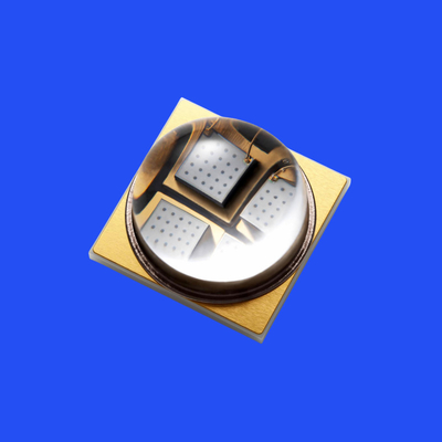 7.0*7.0mm 365-370nm UV LED Diode à 60 degrés Lentille claire Diode UVB LED