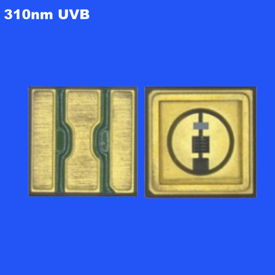 0.6W 310nm UVB 3535 SMD LED Chip Ceramique scellant lentille claire 120 degrés pour la croissance des plantes