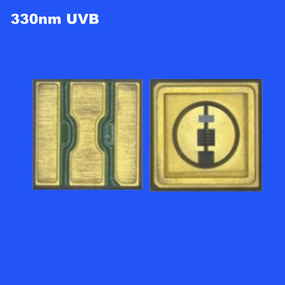 0.6W UVB 330nm 3535 SMD LED scellant en céramique haute puissance de rayonnement Lentille claire à l'eau 120 degrés pour la stérilisation